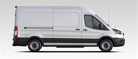 Ford Transit van interior being loaded with packages