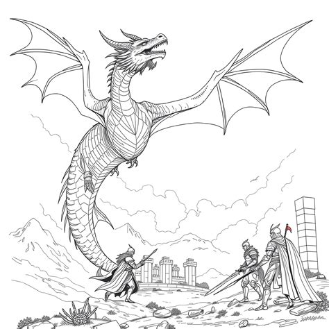 Fourth Wing Coloring Pages Printable