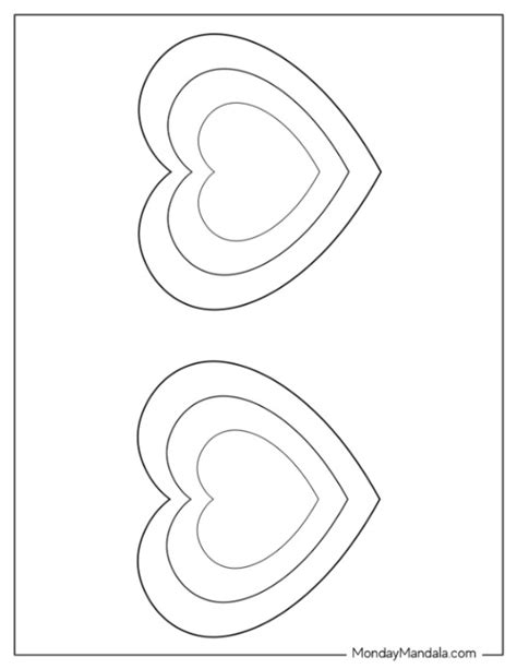 Free Heart Stencils Printable