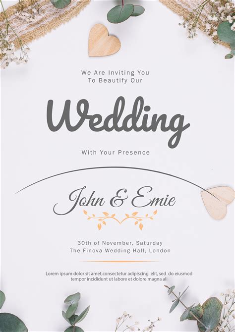 Free Wedding Invitations Template