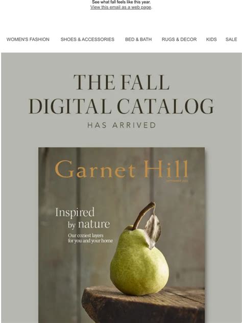 Garnet Hill Unsubscribe Catalog