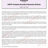 PT Garuda Indonesia SWOT Analysis