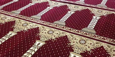 geometric patterns on prayer room carpet