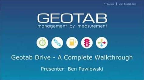 Geotab Drive Walkthrough