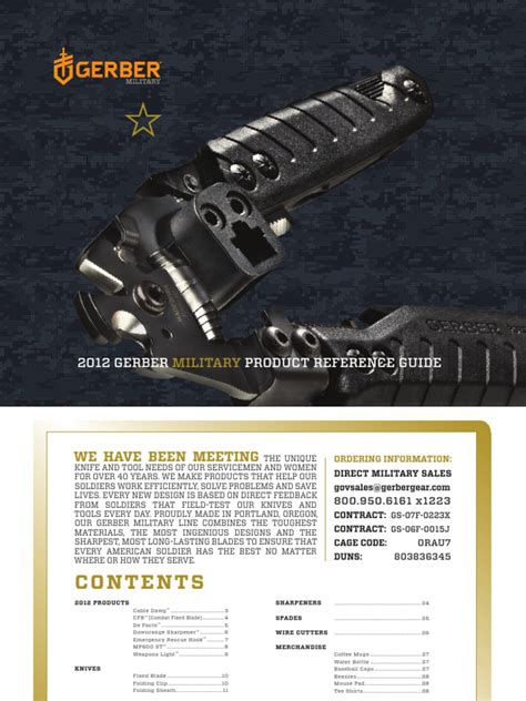 Gerber Nsn Catalog