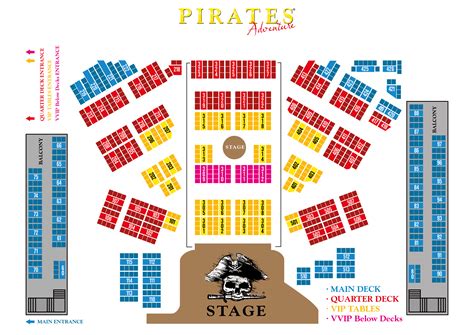 Ghost Pirates Seating Chart