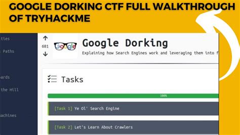 Google Dorking Tryhackme Walkthrough