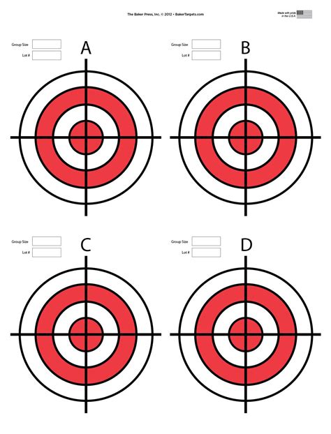 Gun Range Targets Printable