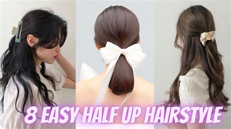 half up half down korean hairstyle