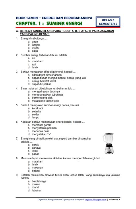 Hasil Evaluasi Pembelajaran Tema 2 Kelas 3