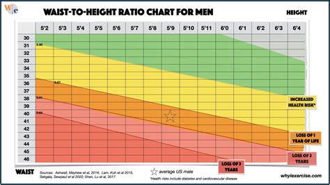 Height Waist Ratio Chart