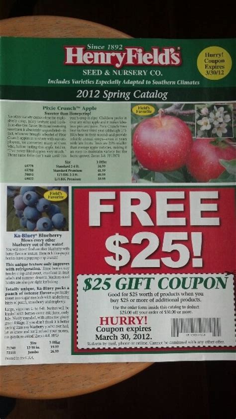 Henry Fields Garden Catalog