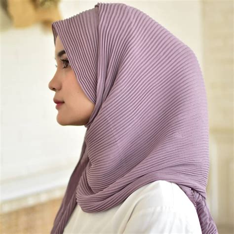hijab pashmina plisket modern