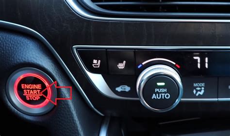 Honda Accord start button