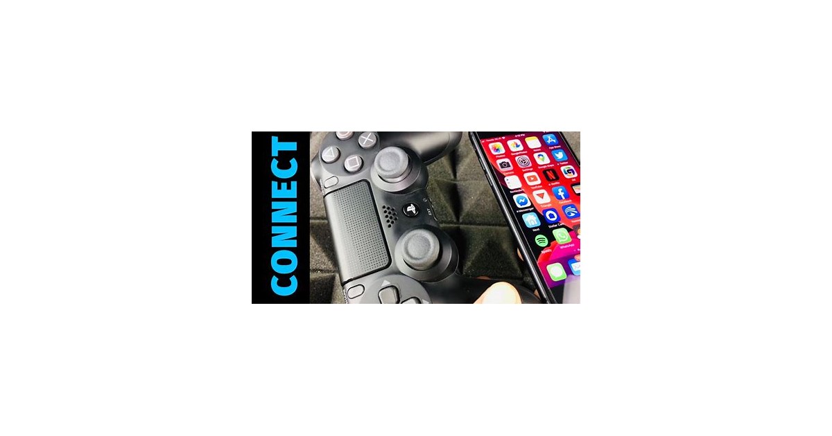 PS4 controller and iPhone connected