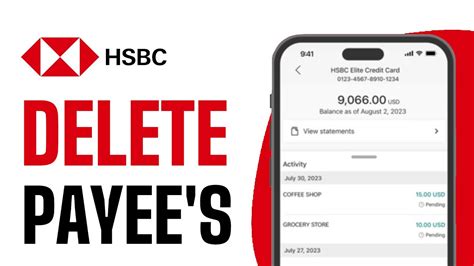 HSBC App Payees