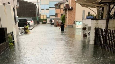 Hujan Lebat dan Banjir di Jepang