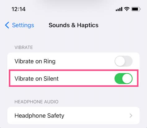 iOS 16 assign vibration pattern to notification