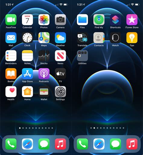 iOS 16 home screen