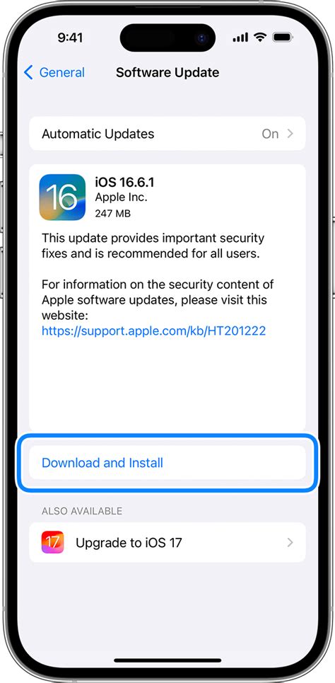 iOS16 Download Update