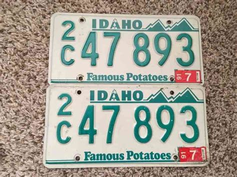 idaho counties license plates