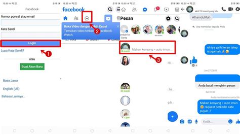Cara membuka Inbox Facebook