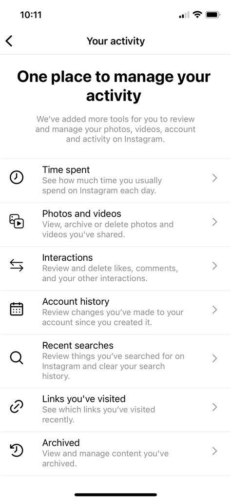 instagram activity