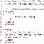 internal styles website code