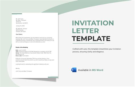 Invitation Template For Word