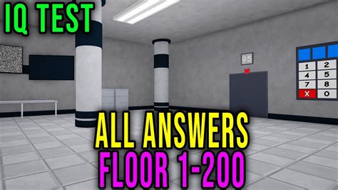 Iq Test Roblox Walkthrough