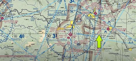 Isogonic Lines On Sectional Chart