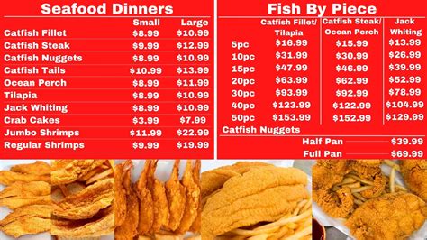 JJ Fish's Prices