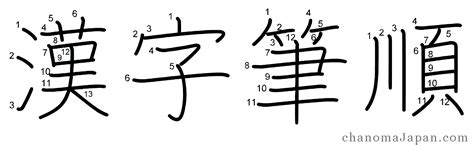 kanji stroke order