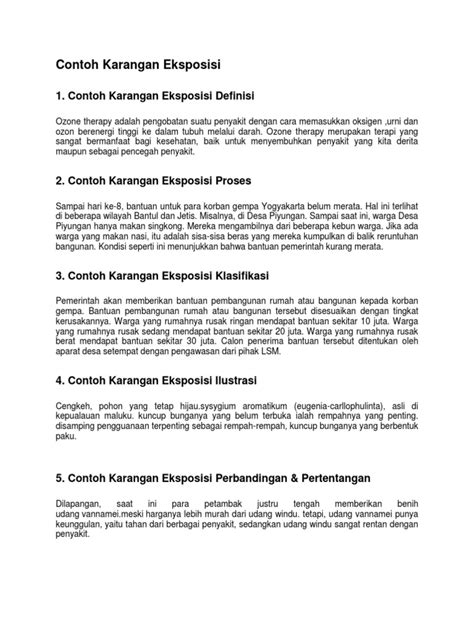 karangan eksposisi