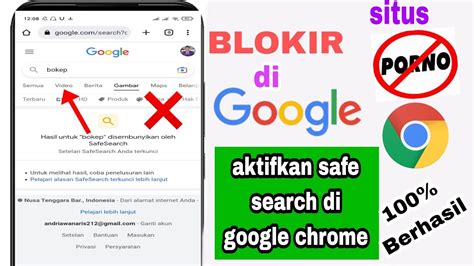kegunaan safesearch di Google Indonesia