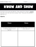 Know Show Chart Unpacking Standards
