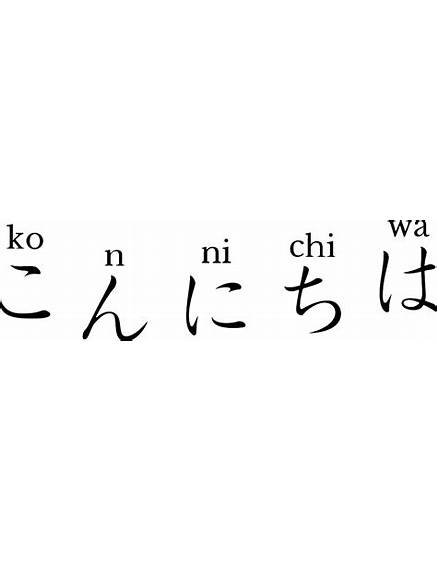 Ucapan konnichiwa dalam bahasa Jepang