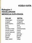 kosakata bahasa indonesia