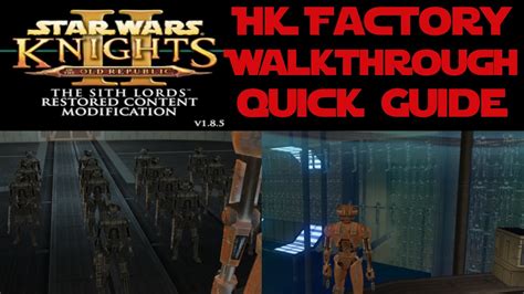 Kotor Walkthrough Guide