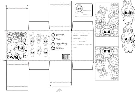 Labubu Blind Box Template