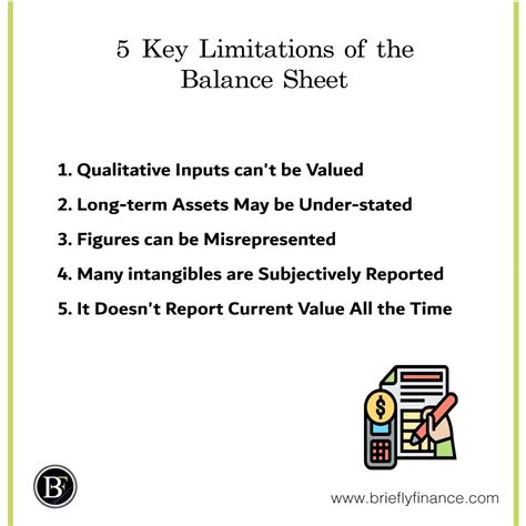 Limitations of Balance Sheet