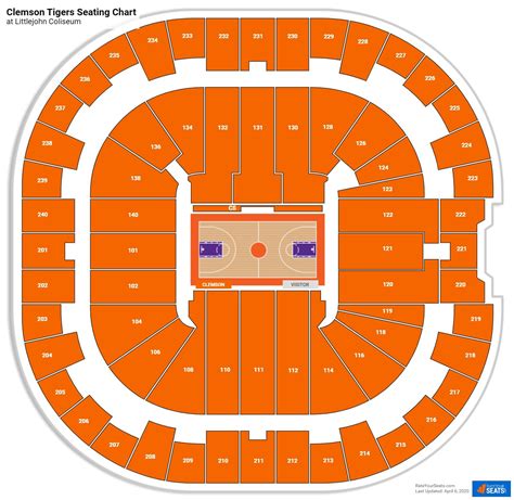 Littlejohn Coliseum Seating Chart