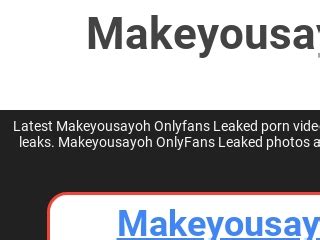 makeyousayoh Onlyfans Leak 50 Porn
