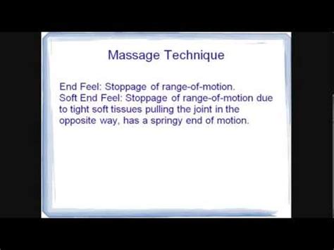 massage test