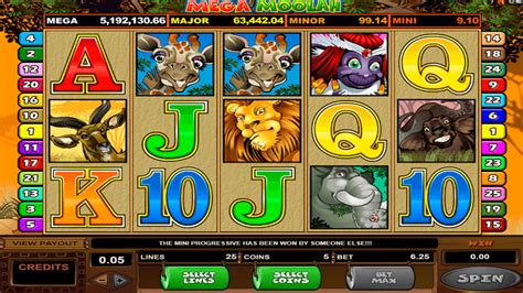 Mega Moolah progressive jackpot slot game