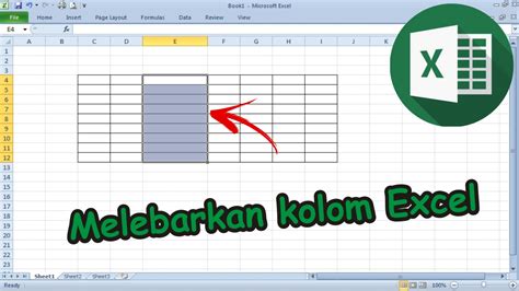 Melebarkan Kolom Excel