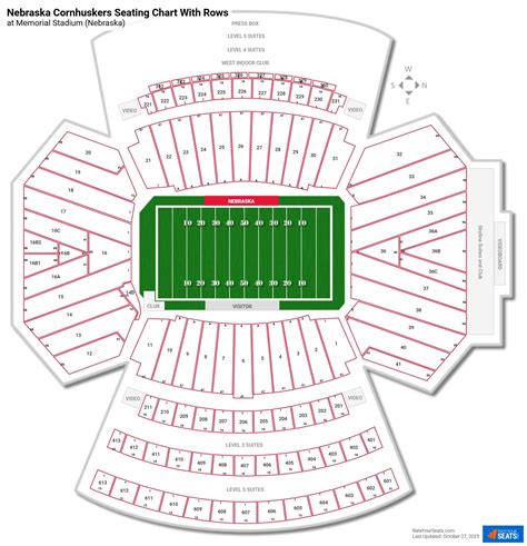 Memorial Stadium Seating Chart With Rows
