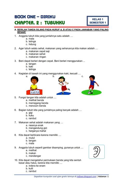 Persiapan mental Sebelum UTS Bahasa Indonesia Tema 1 Kelas 2
