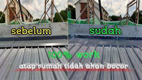 metode resin epoxy pertemuan atap dengan dinding