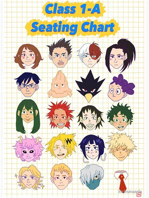 Mha Class 1 A Seating Chart